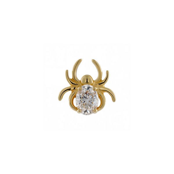 18Kt Solid Yellow Spider Threadless Top