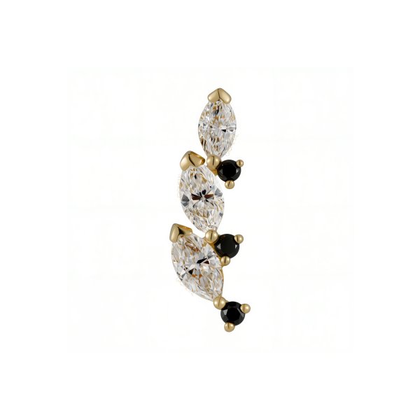 18Kt Threadless Twig Top