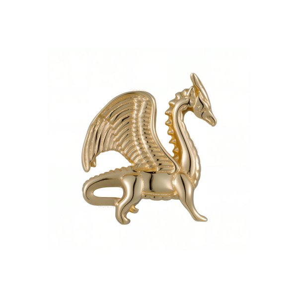 18Kt Solid Yellow Gold Dragon Threadless Top