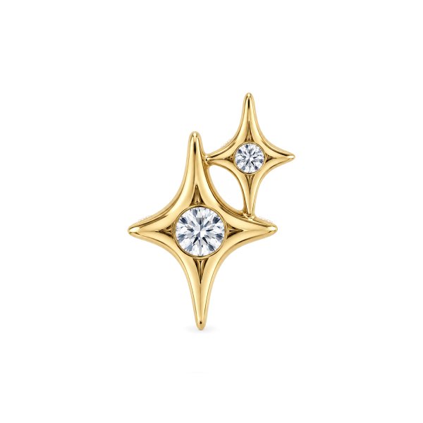 14Kt Solid Yellow Gold Twinkle Star Top
