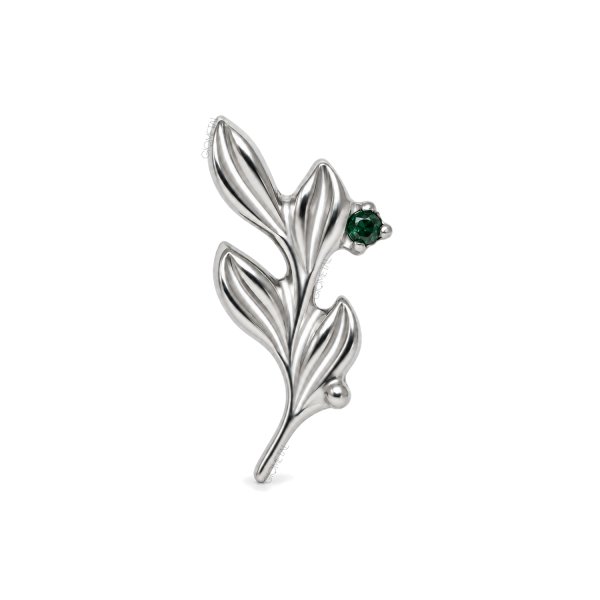 Titanium Threadless Leaf Branch Top